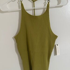 Anthropologie Sage Ribbed Top